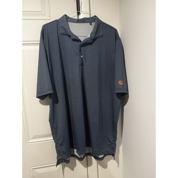 turtleson Other - Turtleson‎ Men's Golf Polo Shirt Princeton University Orange Blue Diamonds 2XL